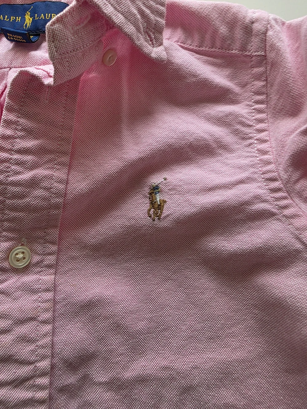 Ralph Lauren Pink Long-Sleeve Button-Down Shirt - Kids